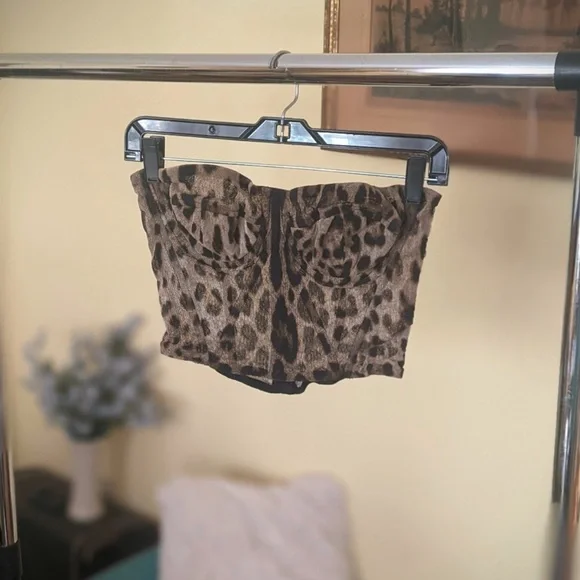 Dolce & Gabbana Leopard Print Bustier - Picture 4 of 4